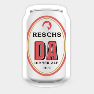 RESCHS DA BEER CAN - Dinner Ale "Dirty Annie" Sticker